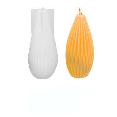 3D pöörlev koonusküünla silikoonvorm DIY aroomiteraapia küünlavorm seebi vaik krohv jõulupuu silikoonvorm