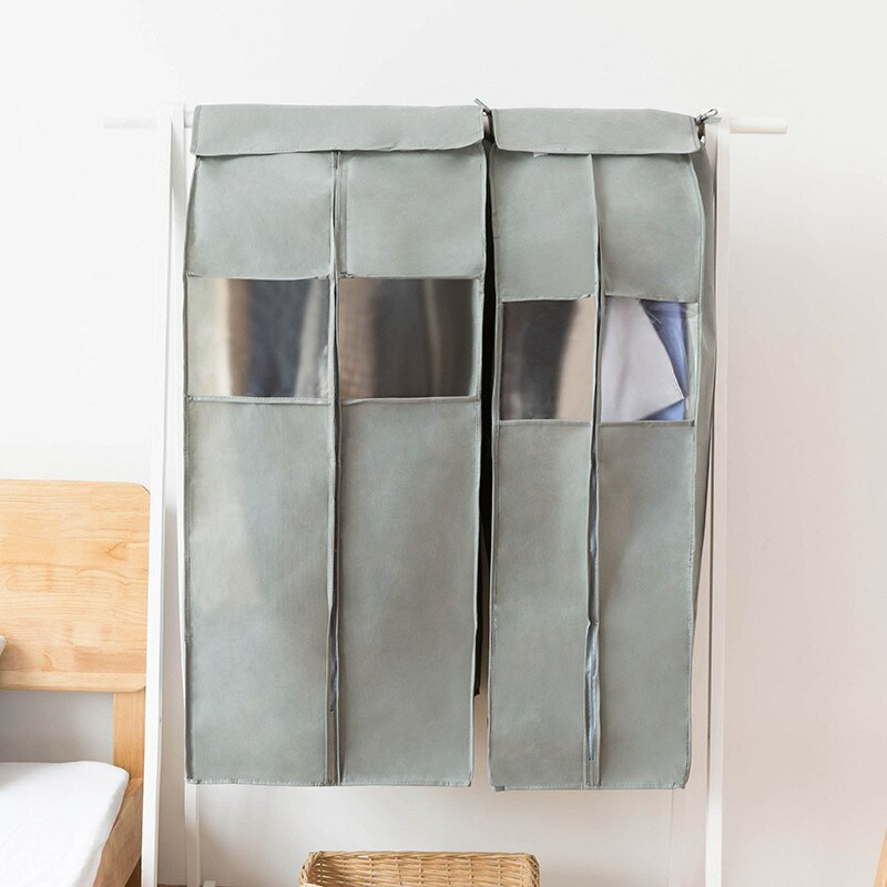 Παλτό Dustproof Τσάντα Ντουλάπα Κοστούμι Τσάντες αποθήκευσης Ρούχα Organizer Κάλυμμα Dust Cover Ντουλάπα Ρούχα Κρεμαστά για προστατευτικό αποθήκευσης