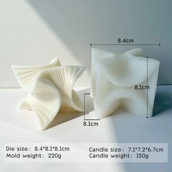 BT0176 3D γεωμετρικό σχήμα αρωματικό κερί σιλικόνης DIY Χειροποίητο σαπούνι σταγόνας κόλλα Γύψινο Στολίδι Καλούπι σιλικόνης