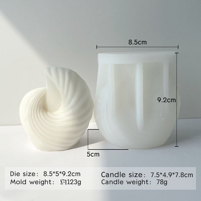 BT0176 3D Formă geometrică Lumânare parfumată din silicon DIY Săpun realizat manual Lipici ipsos Ornament Mucegai din silicon