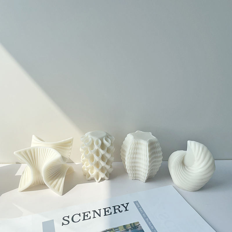 BT0176 3D Formă geometrică Lumânare parfumată din silicon DIY Săpun realizat manual Lipici ipsos Ornament Mucegai din silicon