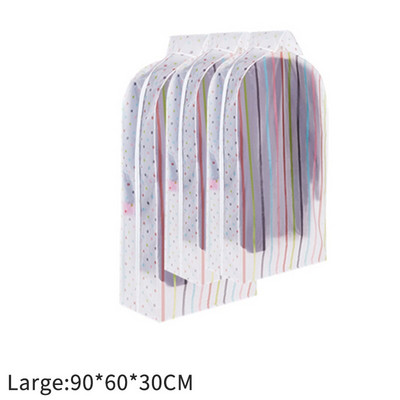 Ρούχα Κάλυμμα σκόνης Κρεμαστά Διαφανή ενδυματολογικά καλύμματα Προστατευτικό παλτό φόρμας Πανί τσάντα αποθήκευσης Οργανωτής ταξινόμησης ντουλάπας