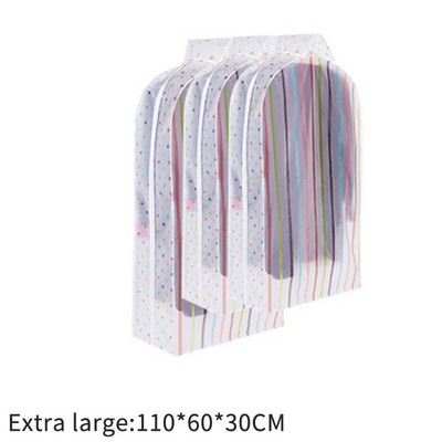 Ρούχα Κάλυμμα σκόνης Κρεμαστά Διαφανή ενδυματολογικά καλύμματα Προστατευτικό παλτό φόρμας Πανί τσάντα αποθήκευσης Οργανωτής ταξινόμησης ντουλάπας