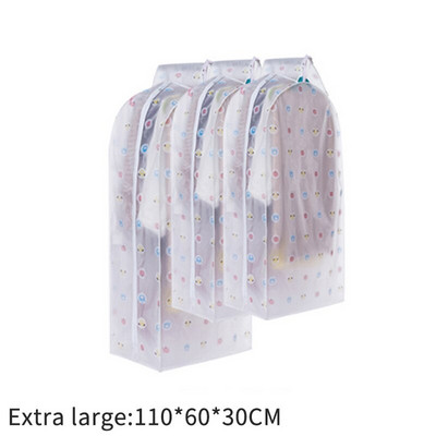 Ρούχα Κάλυμμα σκόνης Κρεμαστά Διαφανή ενδυματολογικά καλύμματα Προστατευτικό παλτό φόρμας Πανί τσάντα αποθήκευσης Οργανωτής ταξινόμησης ντουλάπας