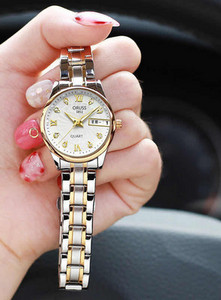 Νέο μοντέλο γυναικείο ρολόι με μεταλλικό κούμπωμα - αδιάβροχο