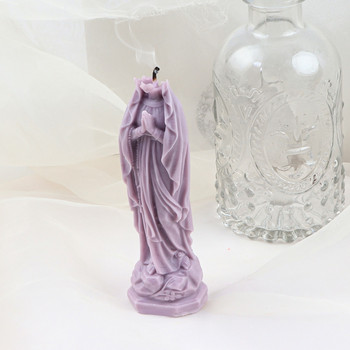 Καλούπια 3D Virgin Mary Candle Silicone, Diy For Candle Soap Plaster Epoxy Resin, Καλούπια σιλικόνης για Δώρα Φεστιβάλ Διακόσμηση σπιτιού