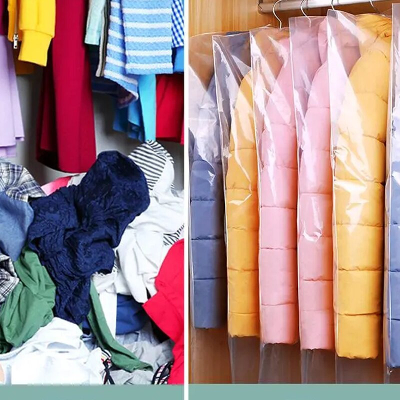 10 komada prozirne podebljane odjeće Vreća otporna na prašinu Kućanska odjeća Vreća za pohranu otporna na vlagu Kućne dnevne potrepštine