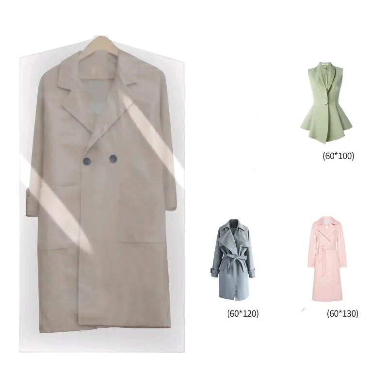 10 komada prozirne podebljane odjeće Vreća otporna na prašinu Kućanska odjeća Vreća za pohranu otporna na vlagu Kućne dnevne potrepštine