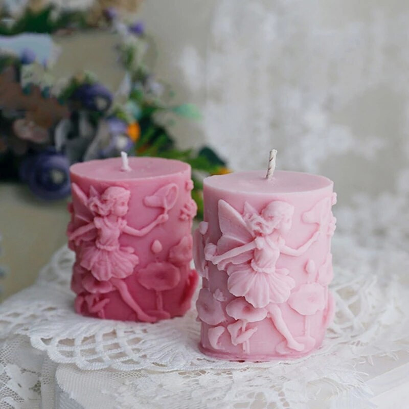 Καλούπι σιλικόνης Angel Dragonfly Lotus Relief για DIY Χειροποίητο κερί Aromatherapy Γύψινα στολίδια Καλούπι σαπουνιού Χειροτεχνία