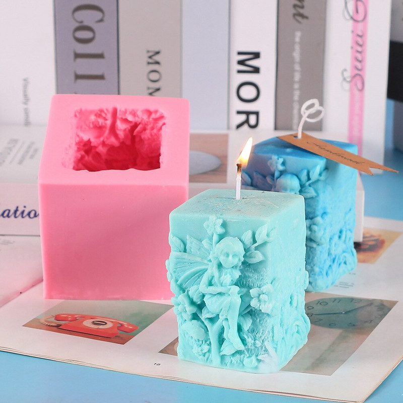 Καλούπι σιλικόνης Angel Dragonfly Lotus Relief για DIY Χειροποίητο κερί Aromatherapy Γύψινα στολίδια Καλούπι σαπουνιού Χειροτεχνία