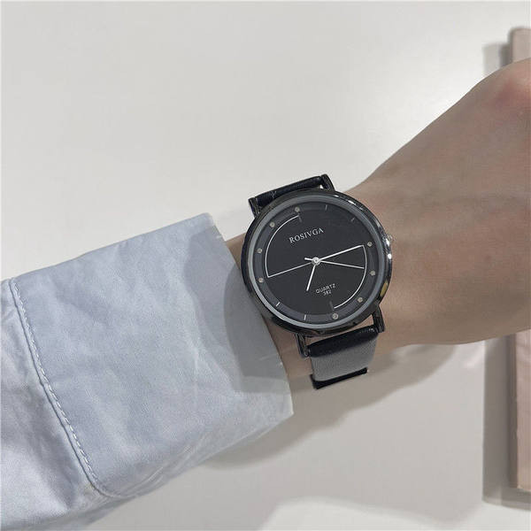 Κομψό γυναικείο ρολόι με δερμάτινο λουράκι, νέο μοντέλο