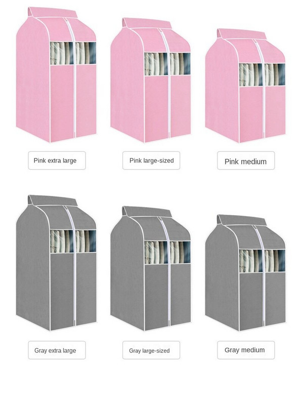 Μη υφασμένα ρούχα Κάλυμμα σκόνης Ντουλάπα Κρεμαστό κοστούμι ρούχων Τσάντα Προστατευτική θήκη ρούχων Θήκη αποθήκευσης τσάντας σπιτιού Organizer