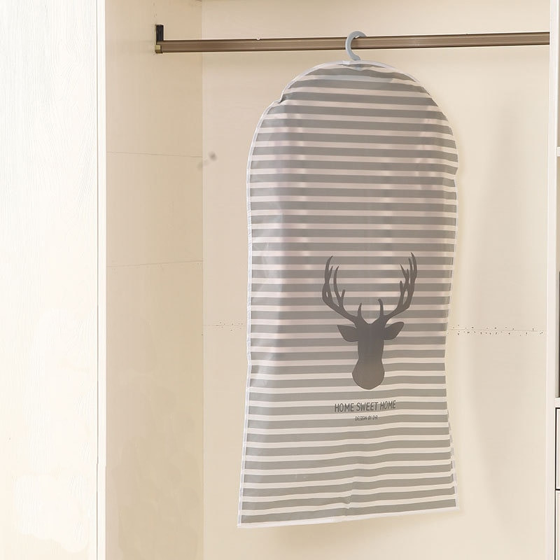 Husă de praf din țesătură Peva de desene animate, rezistentă la apă, cu fermoar, pentru haine, haine, jachetă, tricou, haină, costum