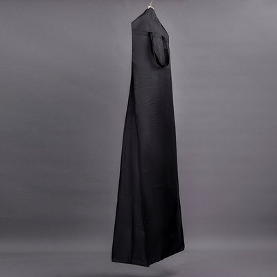 Rochie de mireasă neagră Huse pentru saci de îmbrăcăminte Saci de praf nețesute cu fermoar complet îngroșat, portabil, pliabil, husă de praf cu dublă utilizare Genți de călătorie