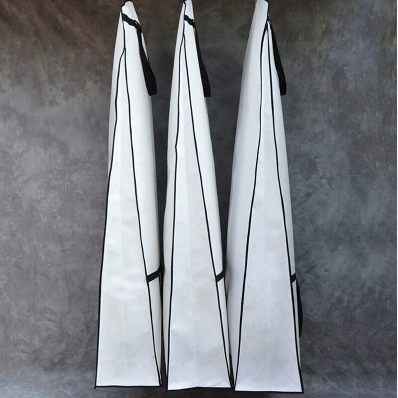 Rochie de mireasă neagră Huse pentru saci de îmbrăcăminte Saci de praf nețesute cu fermoar complet îngroșat, portabil, pliabil, husă de praf cu dublă utilizare Genți de călătorie