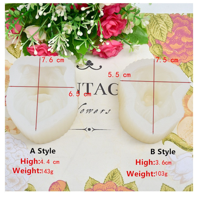 1 τεμ. σχήμα κεφαλιού σκύλου Άρωμα Γύψο χειροτεχνίας Καλούπι DIY Κερί Καλούπι σαπουνιού για Διακόσμηση Αυτοκινήτου Σοκολάτας Εργαλεία ψησίματος