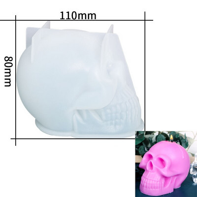 DIY Serpent Skull Candle Καλούπι σιλικόνης Απόκριες Πασχαλινό άρωμα Κερί Κατασκευή Χειροποίητο Σαπούνι Γύψινο καλούπι Χειροτεχνία για διακόσμηση σπιτιού