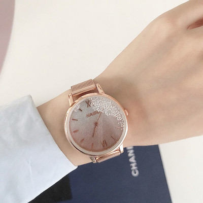 Γυναικείο αδιάβροχο ρολόι με μικρό καντράν