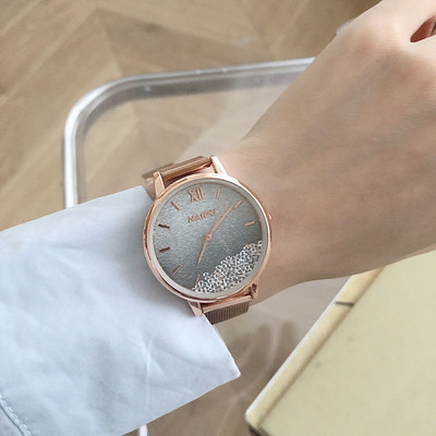 Γυναικείο αδιάβροχο ρολόι με μικρό καντράν