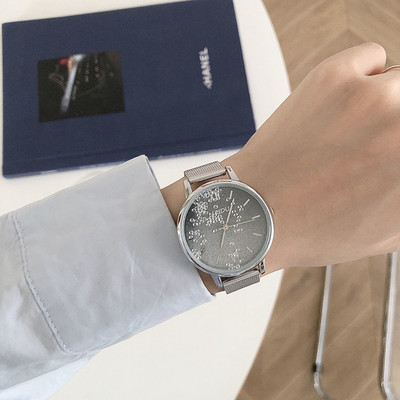 Γυναικείο αδιάβροχο ρολόι με μικρό καντράν