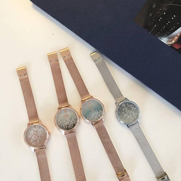 Γυναικείο αδιάβροχο ρολόι με μικρό καντράν