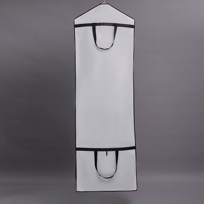 Geantă de rochie de mireasă cu tren lung de înaltă calitate Huse de protecție împotriva prafului Geantă de îmbrăcăminte de dimensiuni mari pentru rochii de mireasă lungi umflate LOGO imprimat