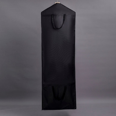 Geantă de rochie de mireasă cu tren lung de înaltă calitate Huse de protecție împotriva prafului Geantă de îmbrăcăminte de dimensiuni mari pentru rochii de mireasă lungi umflate LOGO imprimat