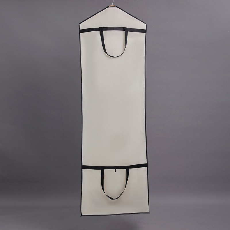 Geantă de rochie de mireasă cu tren lung de înaltă calitate Huse de protecție împotriva prafului Geantă de îmbrăcăminte de dimensiuni mari pentru rochii de mireasă lungi umflate LOGO imprimat