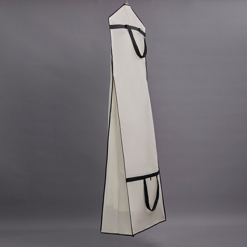 Geantă de rochie de mireasă cu tren lung de înaltă calitate Huse de protecție împotriva prafului Geantă de îmbrăcăminte de dimensiuni mari pentru rochii de mireasă lungi umflate LOGO imprimat