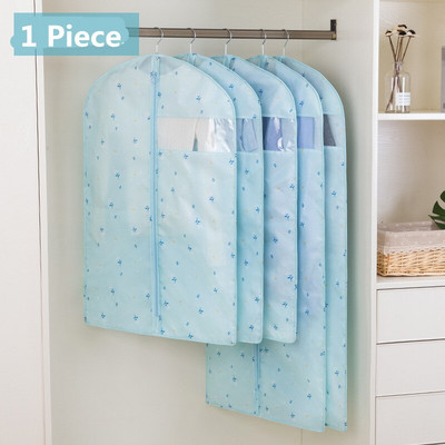 Αδιάβροχη τσάντα κάλυψης για κοστούμι Παλτό Παχύ ρούχα Κρεμαστές τσέπες Οικιακό με φερμουάρ Ρούχα Τσάντα αποθήκευσης Βοηθός κρεβατοκάμαρας