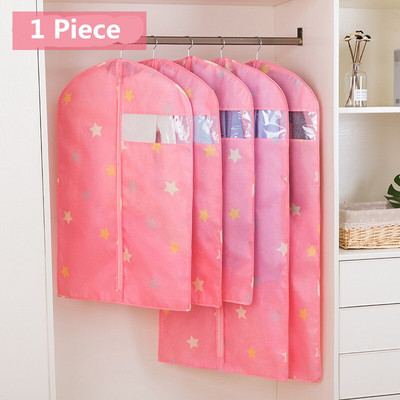 Αδιάβροχη τσάντα κάλυψης για κοστούμι Παλτό Παχύ ρούχα Κρεμαστές τσέπες Οικιακό με φερμουάρ Ρούχα Τσάντα αποθήκευσης Βοηθός κρεβατοκάμαρας