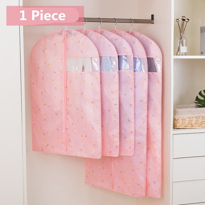 Αδιάβροχη τσάντα κάλυψης για κοστούμι Παλτό Παχύ ρούχα Κρεμαστές τσέπες Οικιακό με φερμουάρ Ρούχα Τσάντα αποθήκευσης Βοηθός κρεβατοκάμαρας