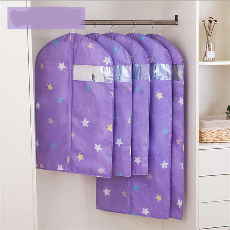 Αδιάβροχη τσάντα κάλυψης για κοστούμι Παλτό Παχύ ρούχα Κρεμαστές τσέπες Οικιακό με φερμουάρ Ρούχα Τσάντα αποθήκευσης Βοηθός κρεβατοκάμαρας