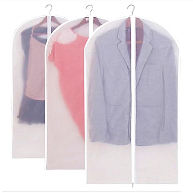 Jednostavna prozirna odjeća Vreća za pohranu otporna na prašinu Novo odijelo Viseći kaput Navlaka za prašinu s patentnim zatvaračem Organizator za ormar Hang Ba
