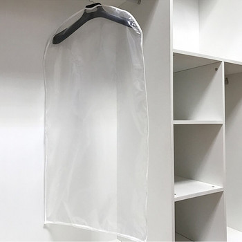 5 τμχ/Παρτίδα με φερμουάρ κάτω μέρος Τσάντα σκόνης για το σπίτι Διαφανές κάλυμμα για τη σκόνη PEVA Μακριά κοντά ρούχα Κρεμαστή τσάντα αποθήκευσης