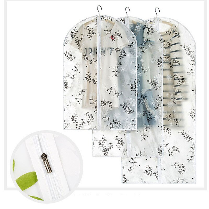 PEVA trükitud ülikonna tolmukate majapidamisriided tolmukaitse riided rippuv kott kapp Korraldaja mantel Niiskuskindel tolmukate