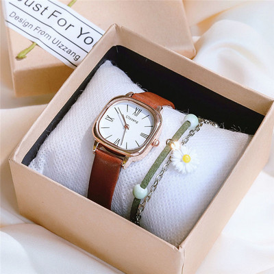 Puhas nahast ümara kujuga käekell