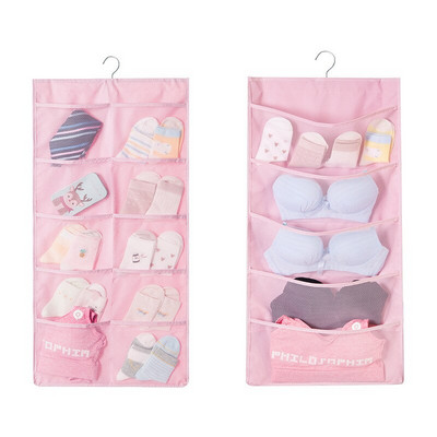 Geantă de depozitare pentru agățat pe perete de uz casnic ușă cu două fețe din spate lenjerie intima dormitor student