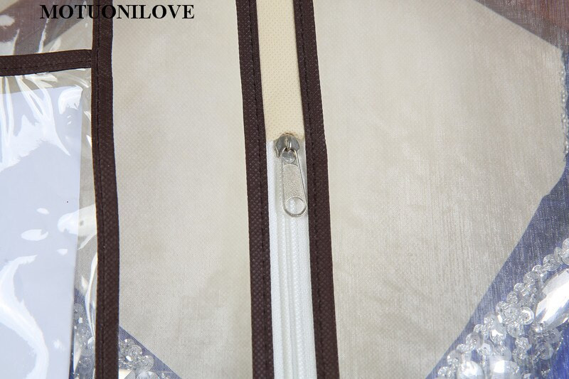 Prozirna visokokvalitetna organza i netkani materijal za vjenčanicu Navlaka za prašinu Prozračna, otporna na prašinu, Vreće za pohranu Show Print LOGO