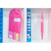 4 Χρώματα PVC Plus Size Ρούχα Παλτό Κοστούμι Αδιάβροχη Αποθήκευση Τετράγωνη θήκη τσάντας με προστατευτικό φερμουάρ Ντουλάπα κρεμαστές τσάντες αποθήκευσης