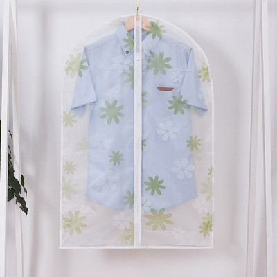 Závesný kryt na oblečenie, odev, šaty, obleky, kabáty, úložné vrecká, 100% priehľadný šatníkový umývateľný obal na oblečenie