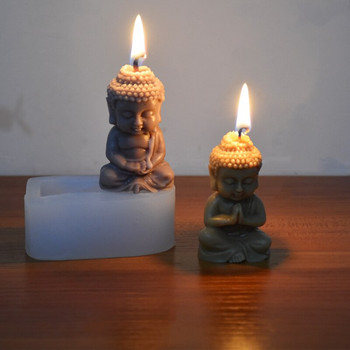 Buddha Silicone Candle Mold Church Buddha Maitreya Κερί Γύψινο Διακόσμηση Καλούπι DIY Κεριά Προμήθειες κατασκευής