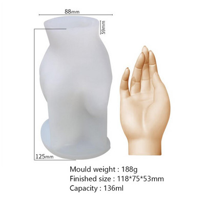 Καλούπια σιλικόνης Gesture Candle Mold Finger Candle Mold Creative Gesture Άρωμα Κερί Κερί Καλούπι Σαπούνι Μούχλα Δώρα για τούρτα Δώρα