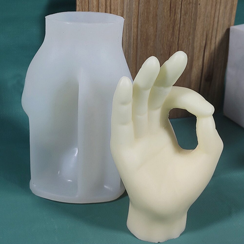Καλούπια σιλικόνης Gesture Candle Mold Finger Candle Mold Creative Gesture Άρωμα Κερί Κερί Καλούπι Σαπούνι Μούχλα Δώρα για τούρτα Δώρα