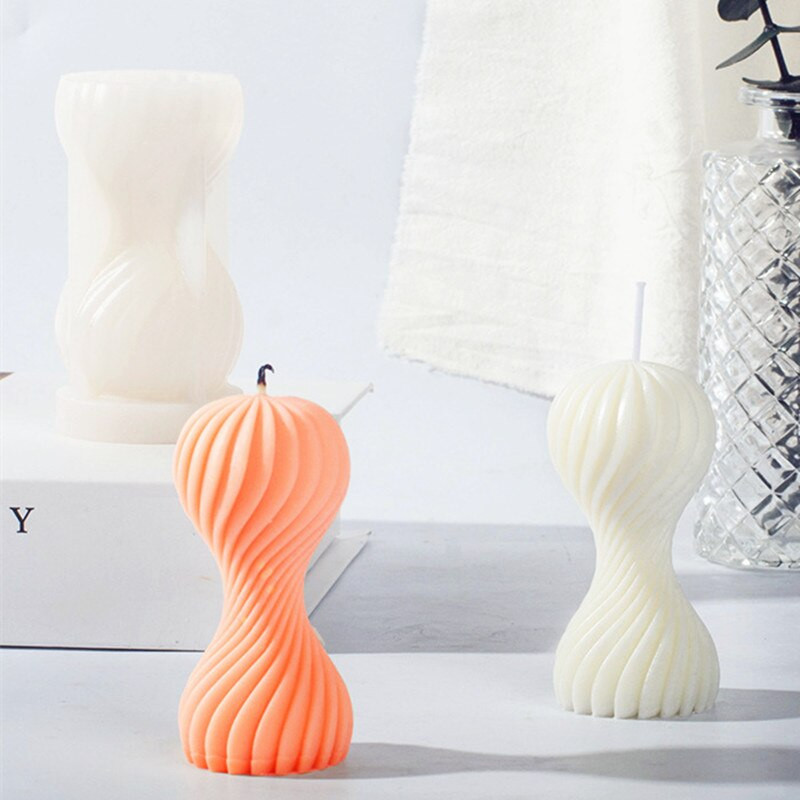 3D Artă Geometrică Rotativă Silicon Mucegai DIY Shell Lumânări Fabricare Săpun Rașină Matrite Cadouri Artizanat Decor Home Lumânări Parfumate Handmade
