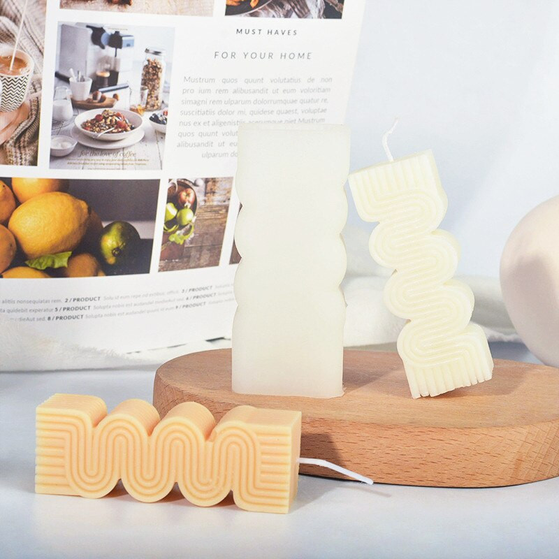 3D Artă Geometrică Rotativă Silicon Mucegai DIY Shell Lumânări Fabricare Săpun Rașină Matrite Cadouri Artizanat Decor Home Lumânări Parfumate Handmade