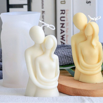 Family Candle Mould Silicone DIY Geometric Portrait Abstract Human Body Manual Soap Gypsum Craft Decoration Mold Aroma Candles