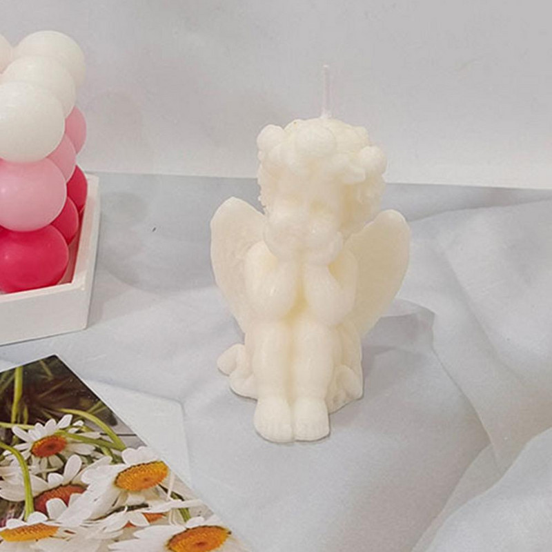 3D anđeo mirisna svijeća Aromaterapijska gipsana svijeća Rođendanska svadba Banket Suveniri za kupce Poklon Dekoracija doma