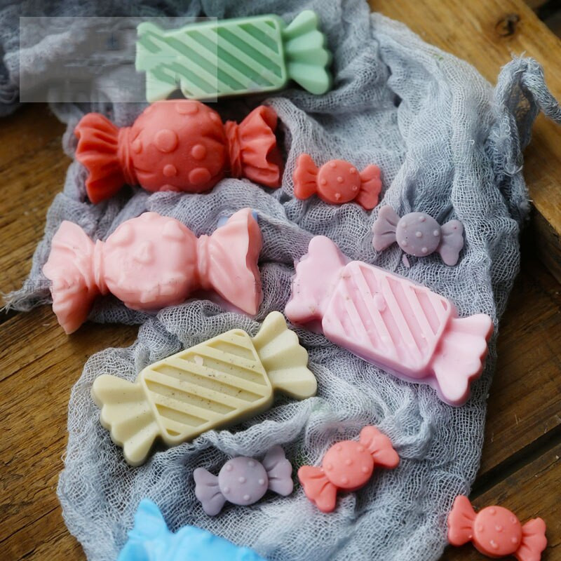 Χαριτωμένη φόρμα κεριών αρωματοθεραπείας σε σχήμα καραμέλας Κερί για πάρτι γενεθλίων Χειροποίητο καλούπι σιλικόνης σαπουνιού