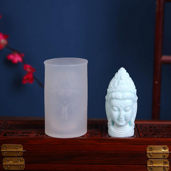Мухъл за свещи на Буда Китайски стил Будистка култура Тематични форми Човешко тяло Религиозна фигура Гипсова смола Мухъл Начало Декор Подаръци